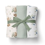 PIELUSZKI MUŚLINOWE 70x70cm 3pack. ZIELONY  / op. zb. 40 szt 3022
